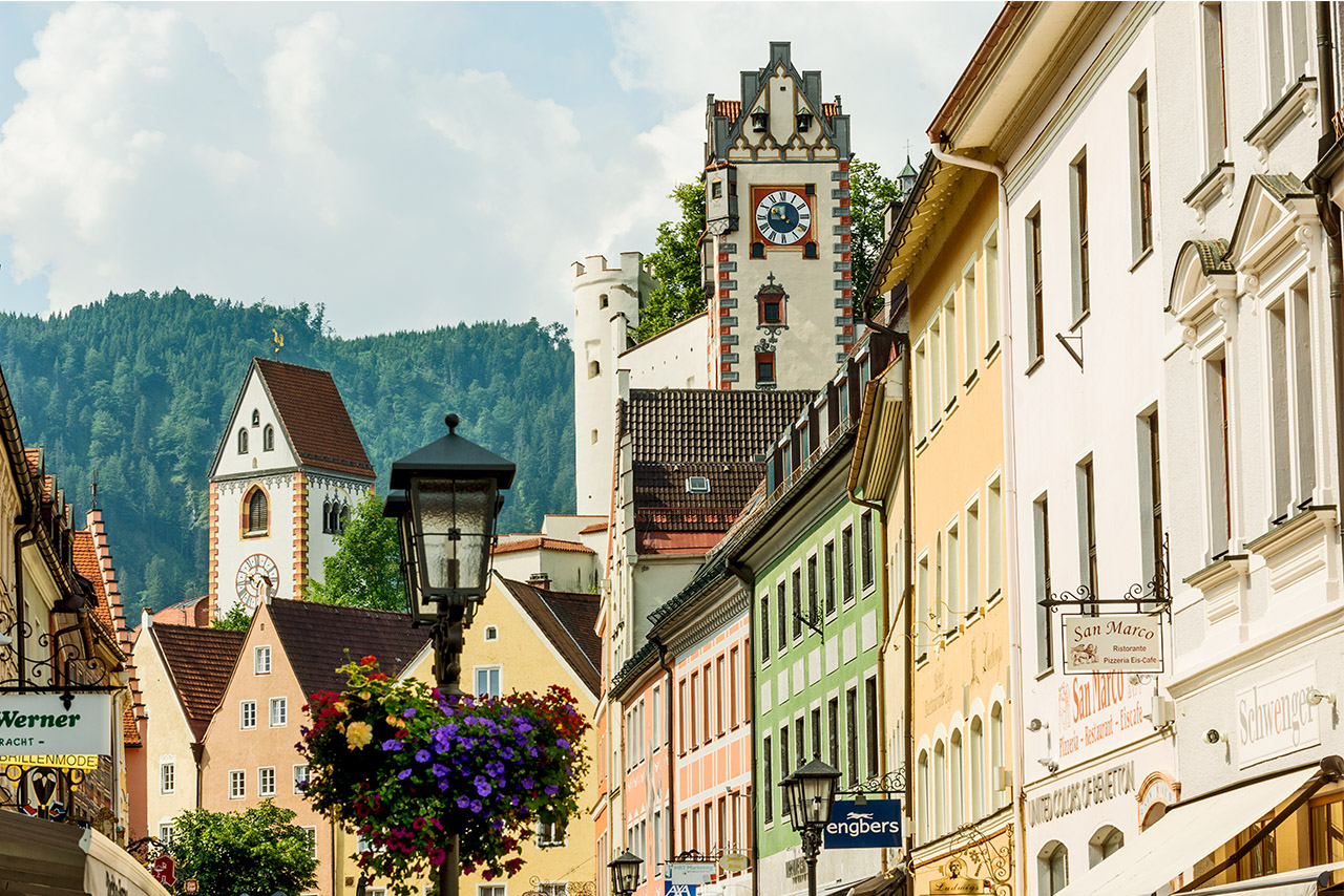 Die Altstadt Füssens.