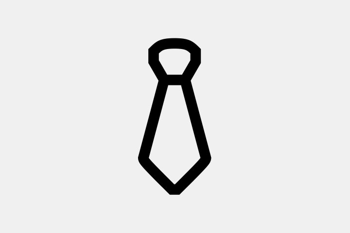 A black necktie Icon 